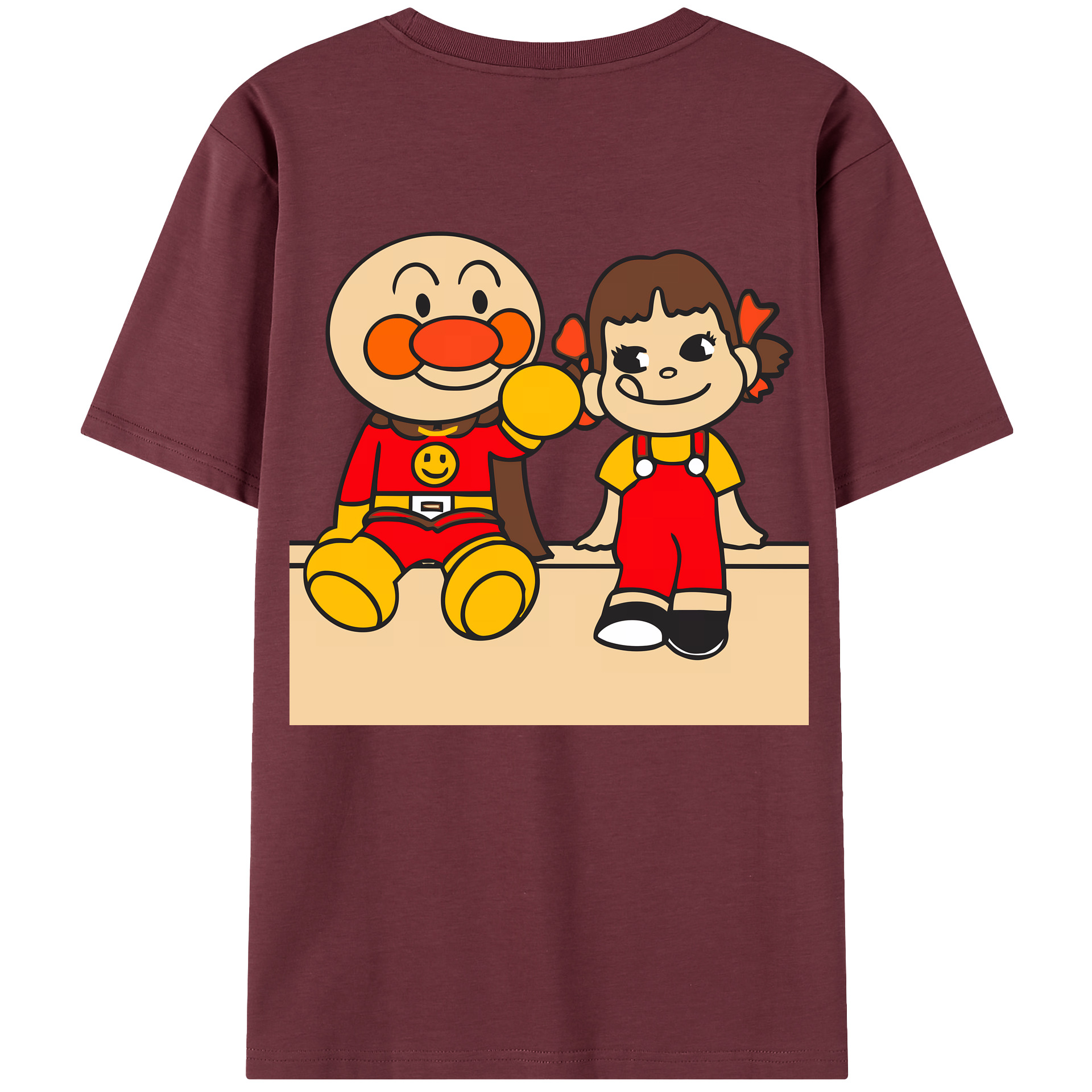 （画像用） アンパンマン Anpanman 綿100％半袖Tシャツ（背面プリント）